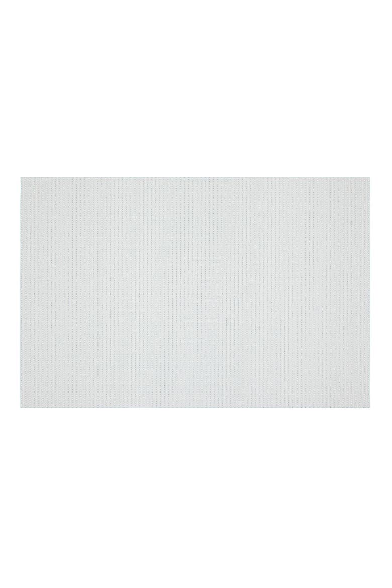 Set of 6 Vinyl Placemats, Main, color, EMBROIDERED GLITTER WHITE