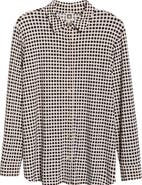 Anne Klein Polka Dot Button-Up Shirt