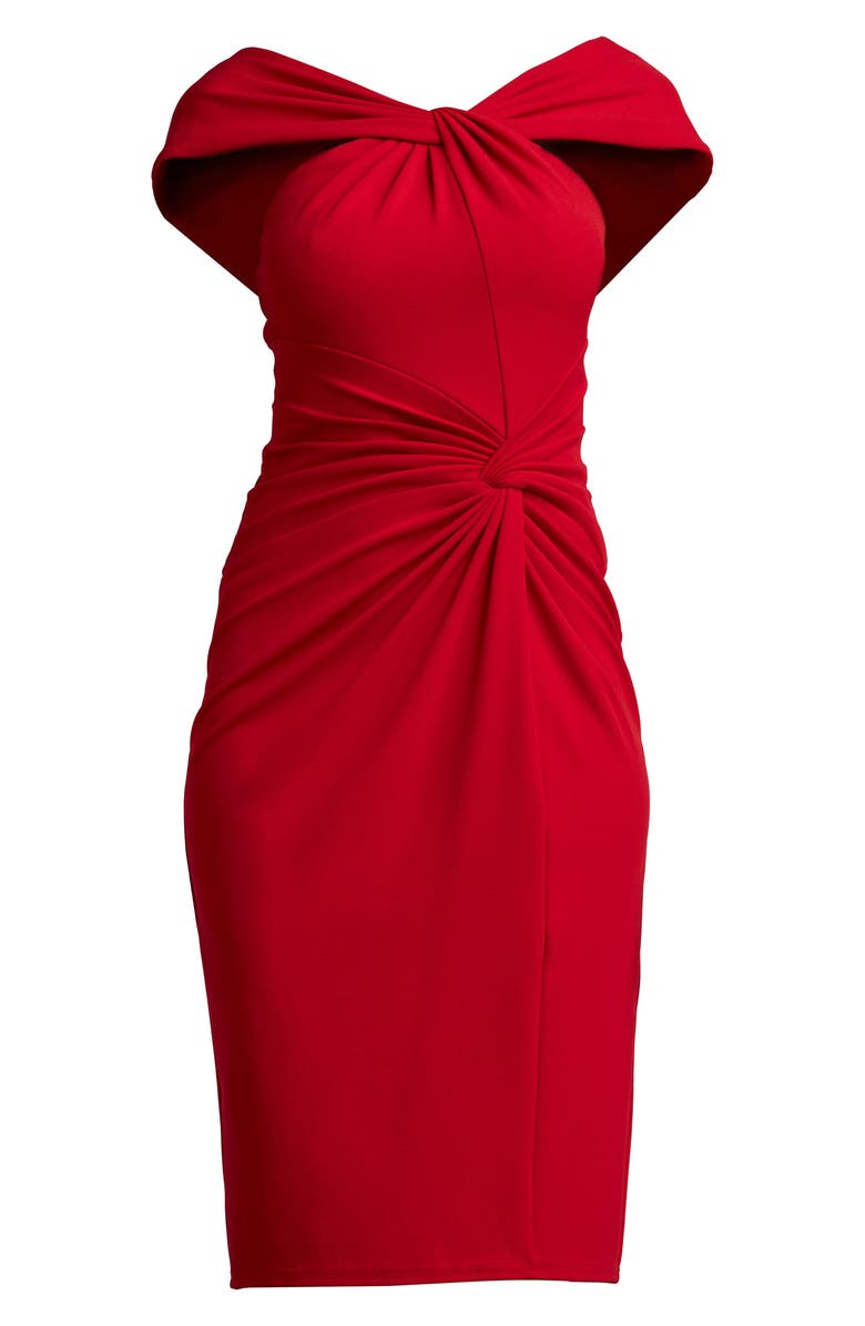 Tadashi Shoji Pleat Sheath Dress, Alternate, color, 