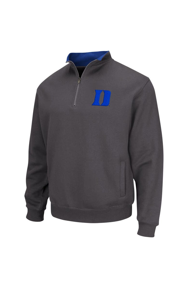 COLOSSEUM Men's Colosseum Charcoal Duke Blue Devils Tortugas Quarter-Zip Top, Alternate, color, Charcoal