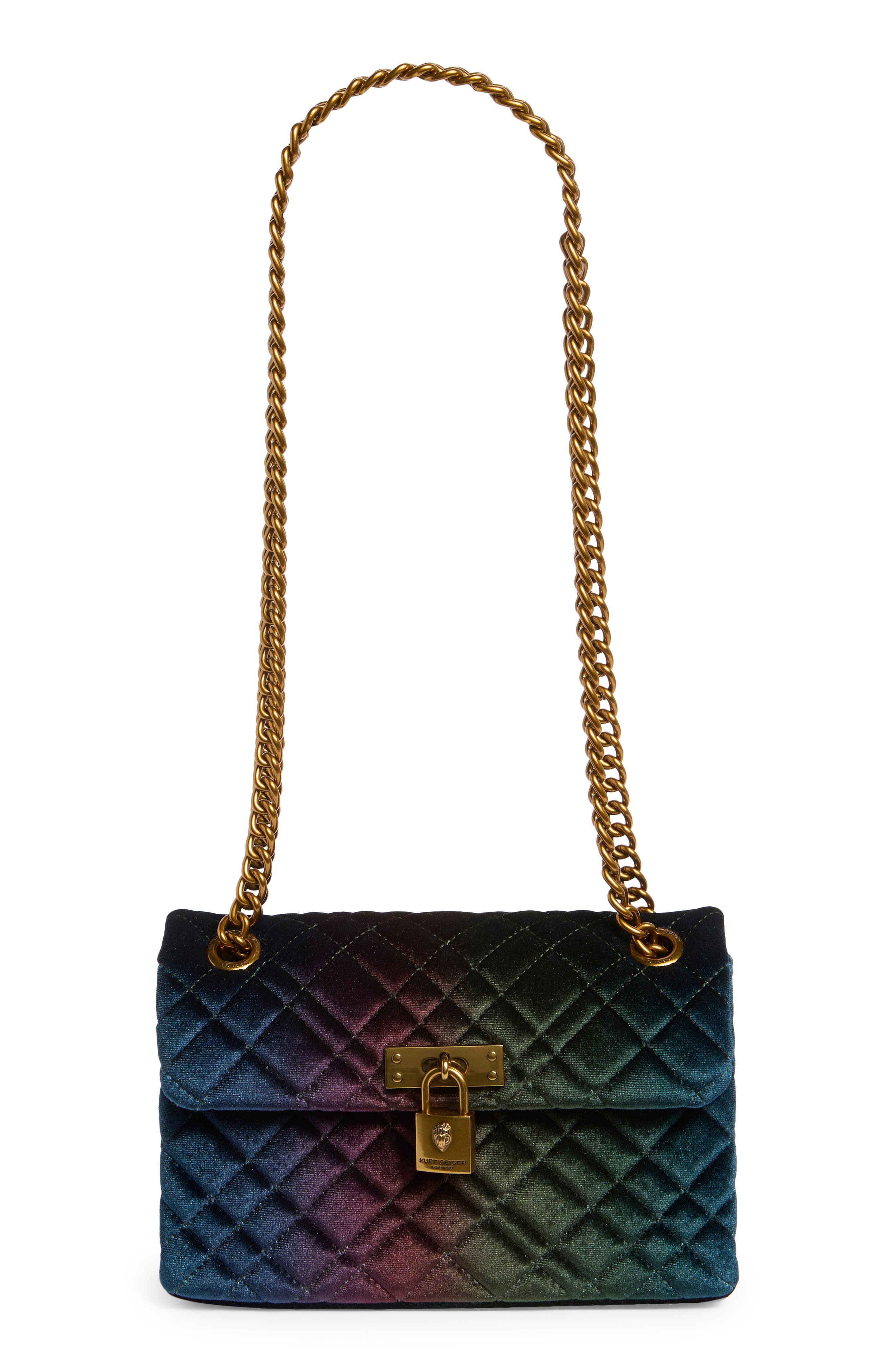 Kurt Geiger London Velvet Mini Brixton Crossbody Bag