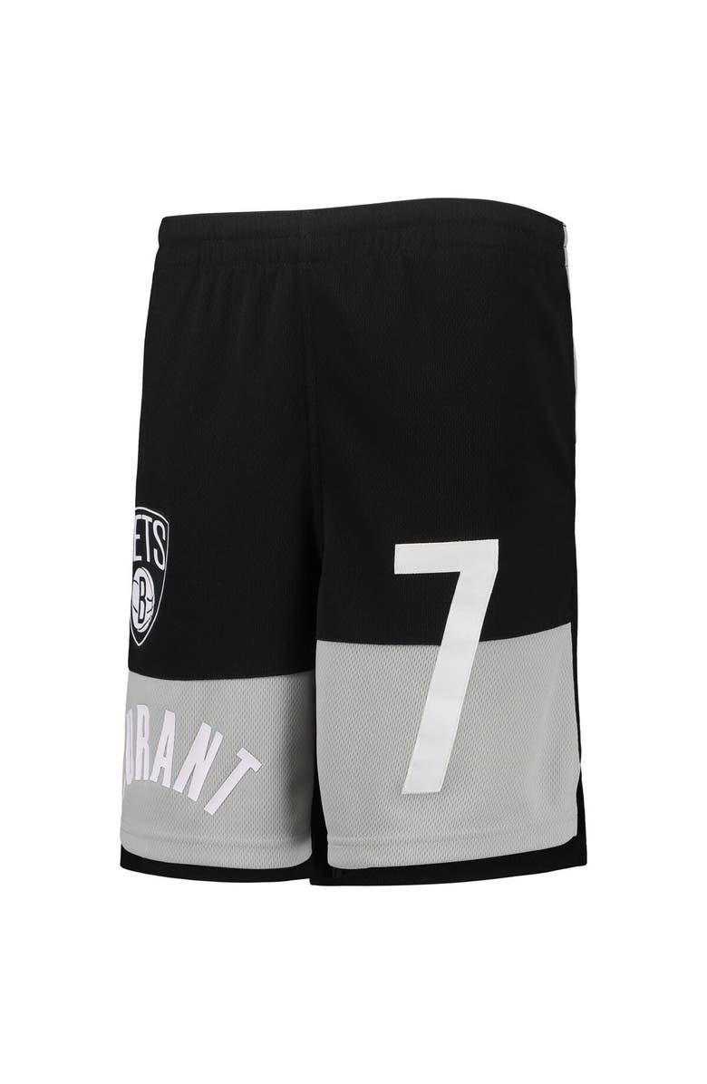 Outerstuff Youth Kevin Durant Black Brooklyn Nets Pandemonium Name & Number Shorts, Alternate, color, 