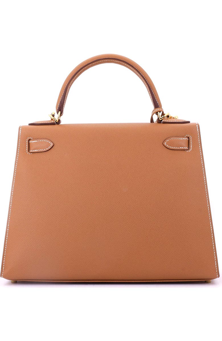 Pre-Owned Hermes Kelly Handbag Brown Epsom with Gold Hardware 28, Alternate, color,