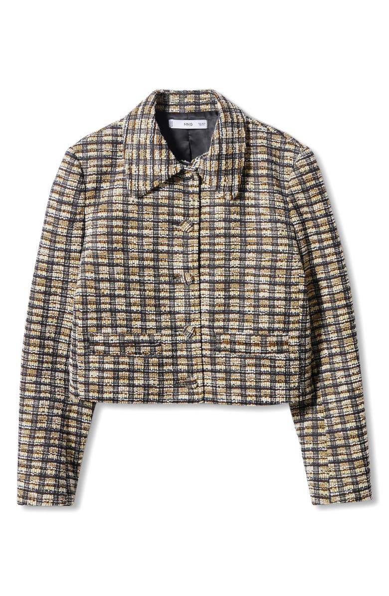 MANGO Check Tweed Jacket, Alternate, color,