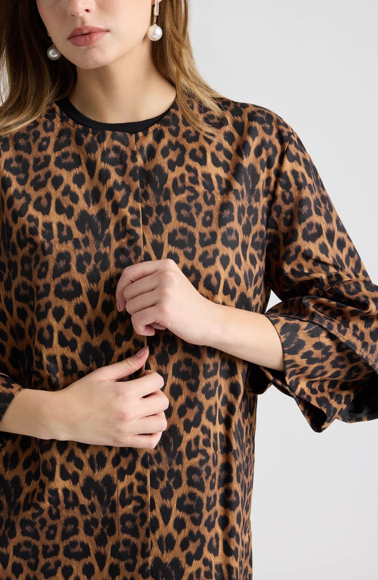 NVLT Water Repellent Canvas Coat, Alternate, color, Leopard