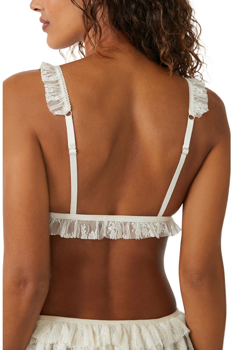 Feeling Frilly Triangle Bralette, Alternate, color, IVORY