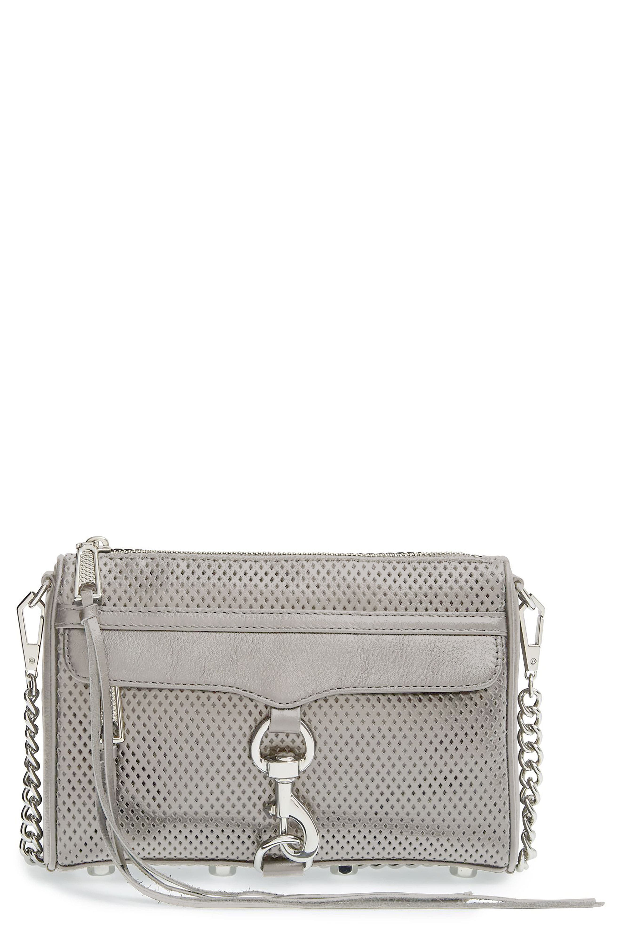 Mini MAC Convertible Crossbody Bag, Alternate, color, BRIGHT CORAL/ SILVER