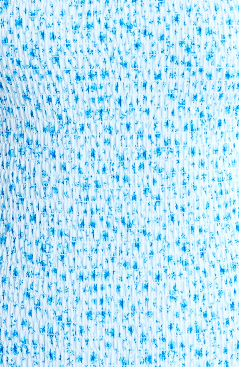 Kulani Kinis Smocked Low Back One-Piece Swimsuit, Alternate, color, Dream Flower