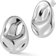 SPHERA MILANO Hammered Stud Earrings
