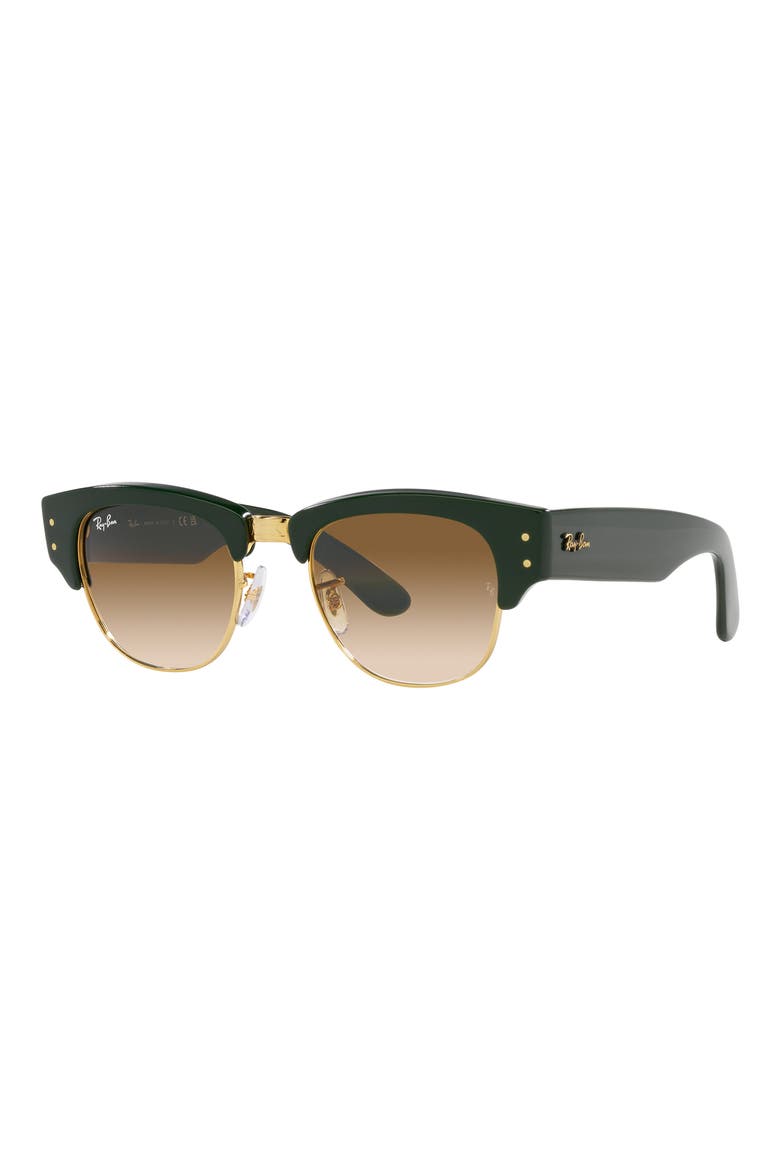 Mega Clubmaster 50mm Square Sunglasses, Alternate, color, GREEN