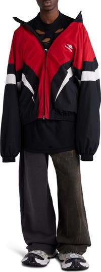 Balenciaga 3B Sports Icon Off the Shoulder Track Jacket Balenciaga 3B Sports Icon Off the Shoulder Track Jacket