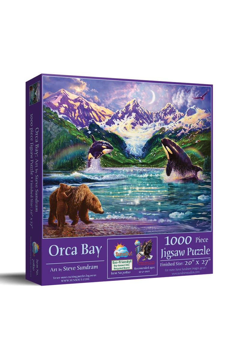 Sunsout Orca Bay 1000 piece Jigsaw Puzzle for Adults, Main, color, Multicolor