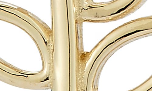 Ember Fine Jewelry Cutout Leaf Stud Earrings In Gold