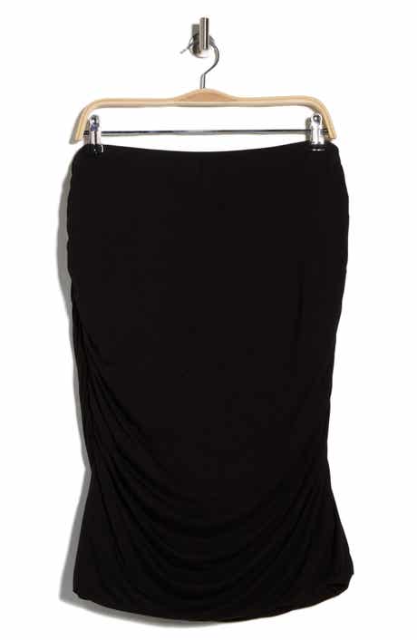Renee C Side Ruched Skirt