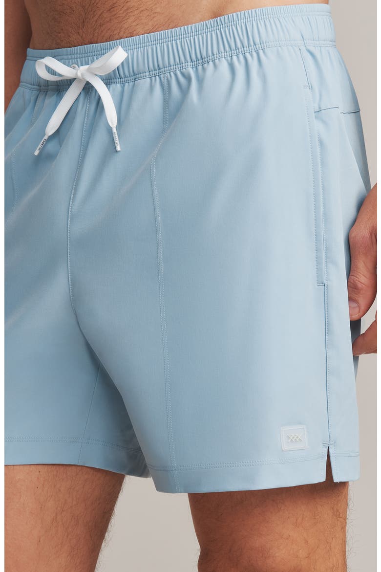 5.5-Inch Water Repellent Swim Trunks, Alternate, color, ARCTIC BLUE