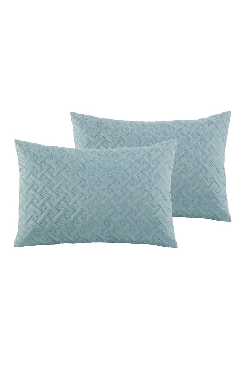 Nina Embossed 2-Piece Comforter Set - Twin XL Size, Alternate, color, BLUE