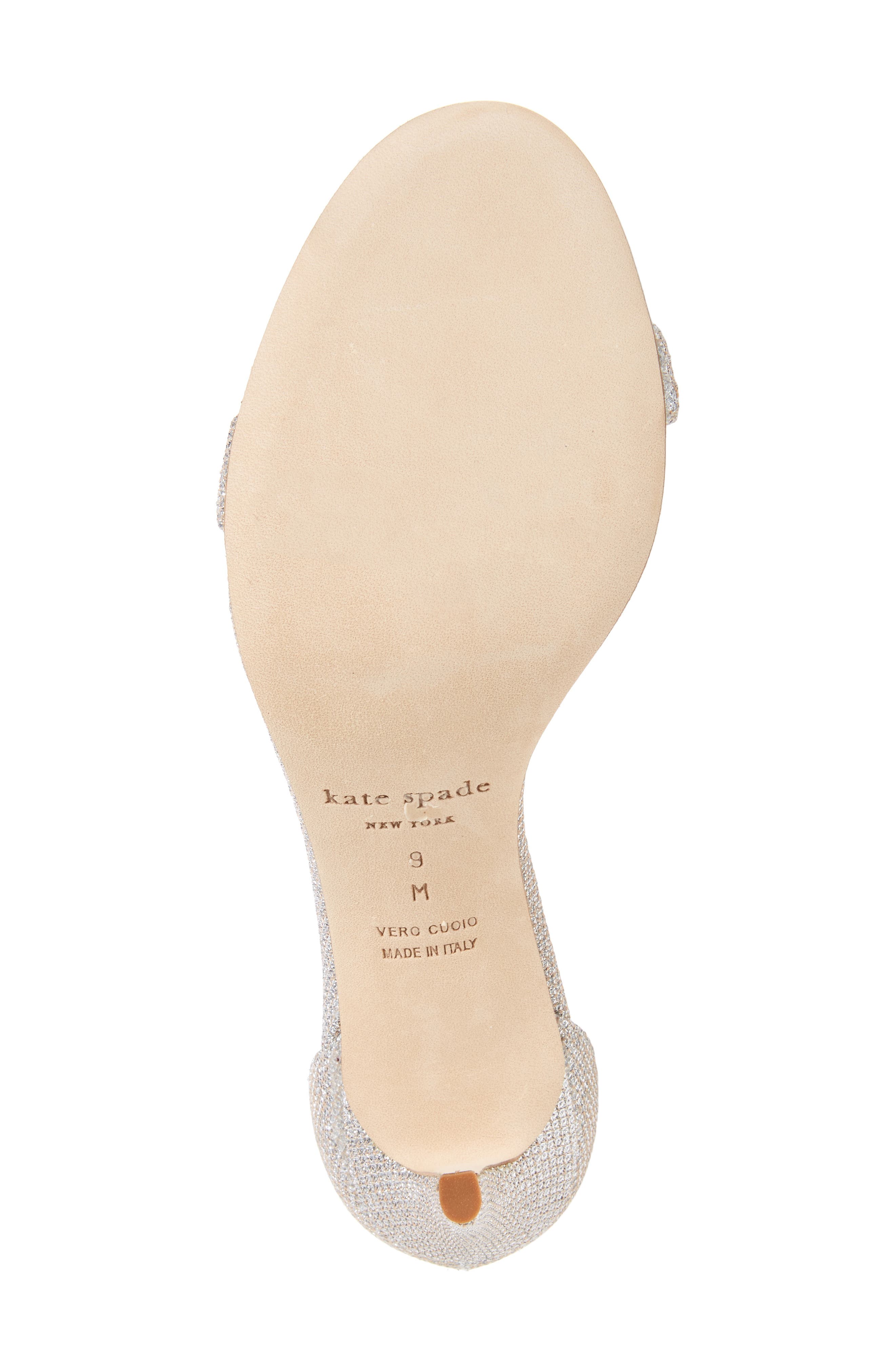 'isa' ankle strap sandal, Alternate, color, SILVER/ NATURAL