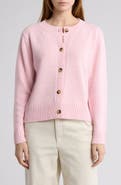 Elodie Crewneck Button Front Cardigan