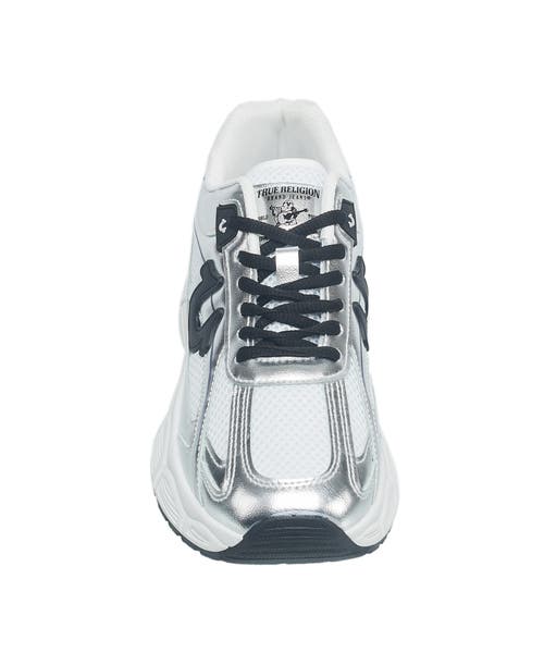 True Religion Ladies Onika Sneaker In Silver Multi