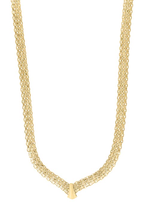 14K Yellow Gold Diamond Star Drop Necklace