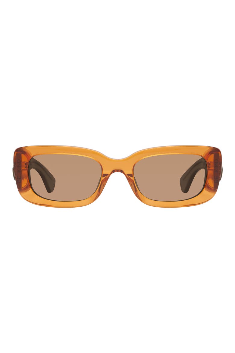 52mm Rectangular Sunglasses, Main, color, YELLOW