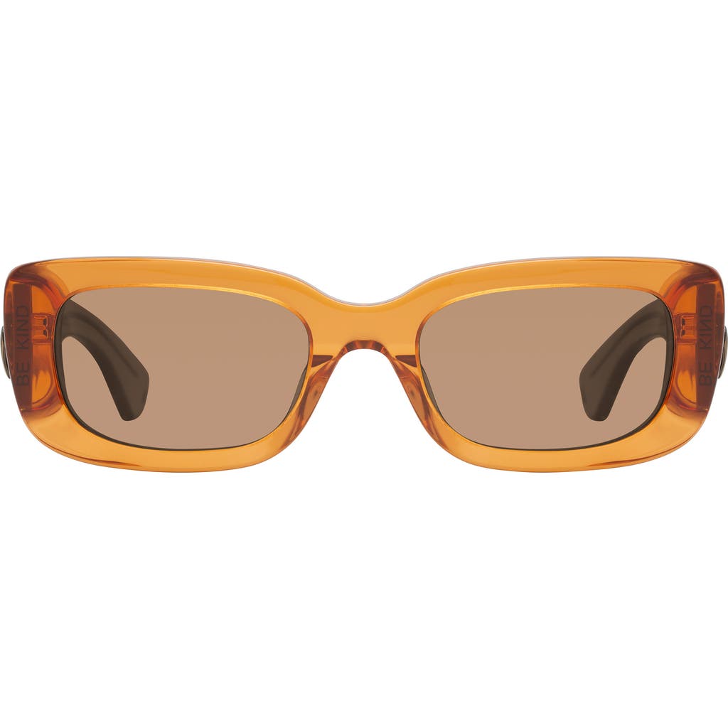 Kurt Geiger London 52mm Rectangular Sunglasses In Yellow