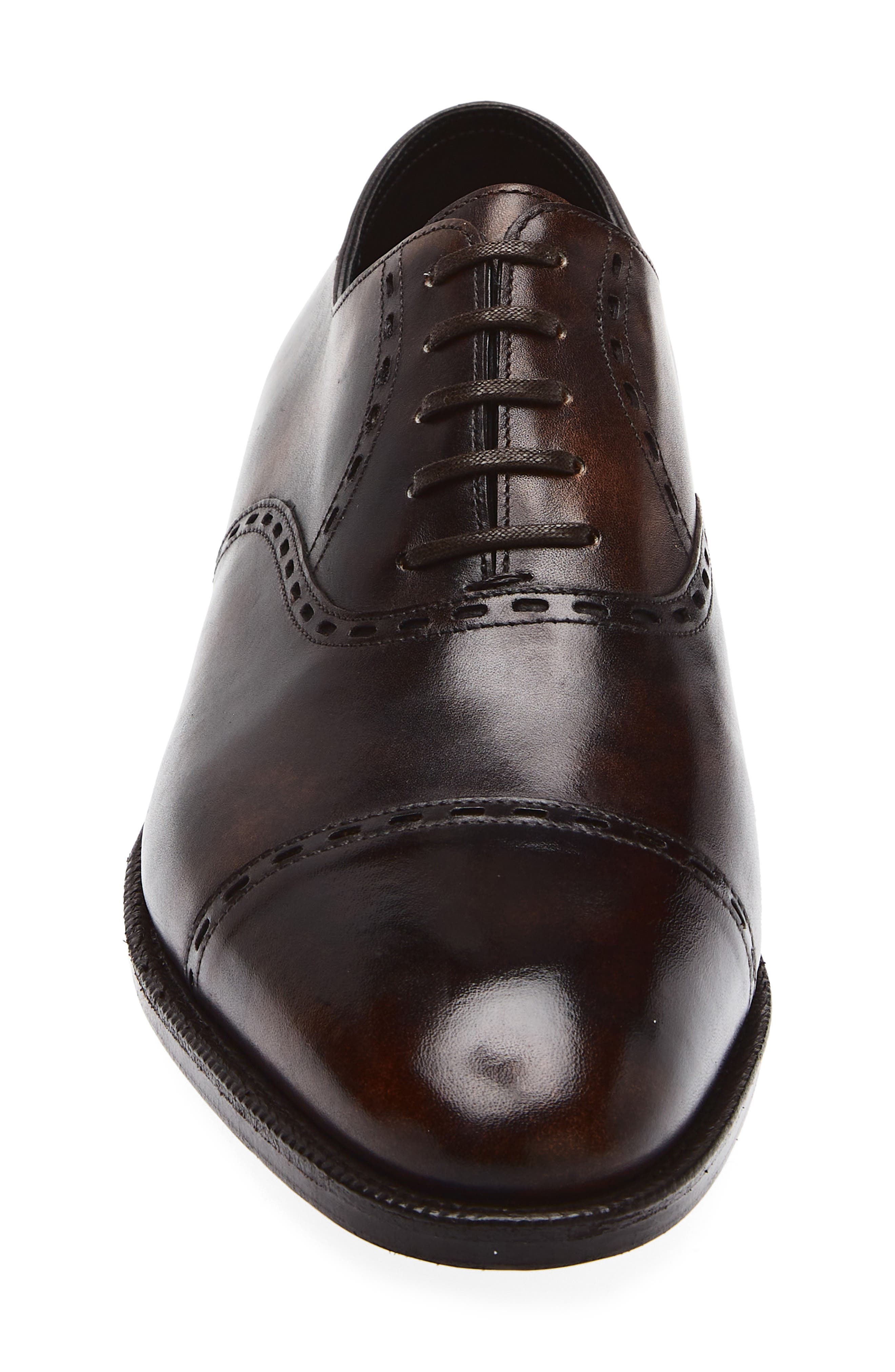 John Lobb Philip II Oval Cap Toe Oxford, Alternate, color, Dark Brown