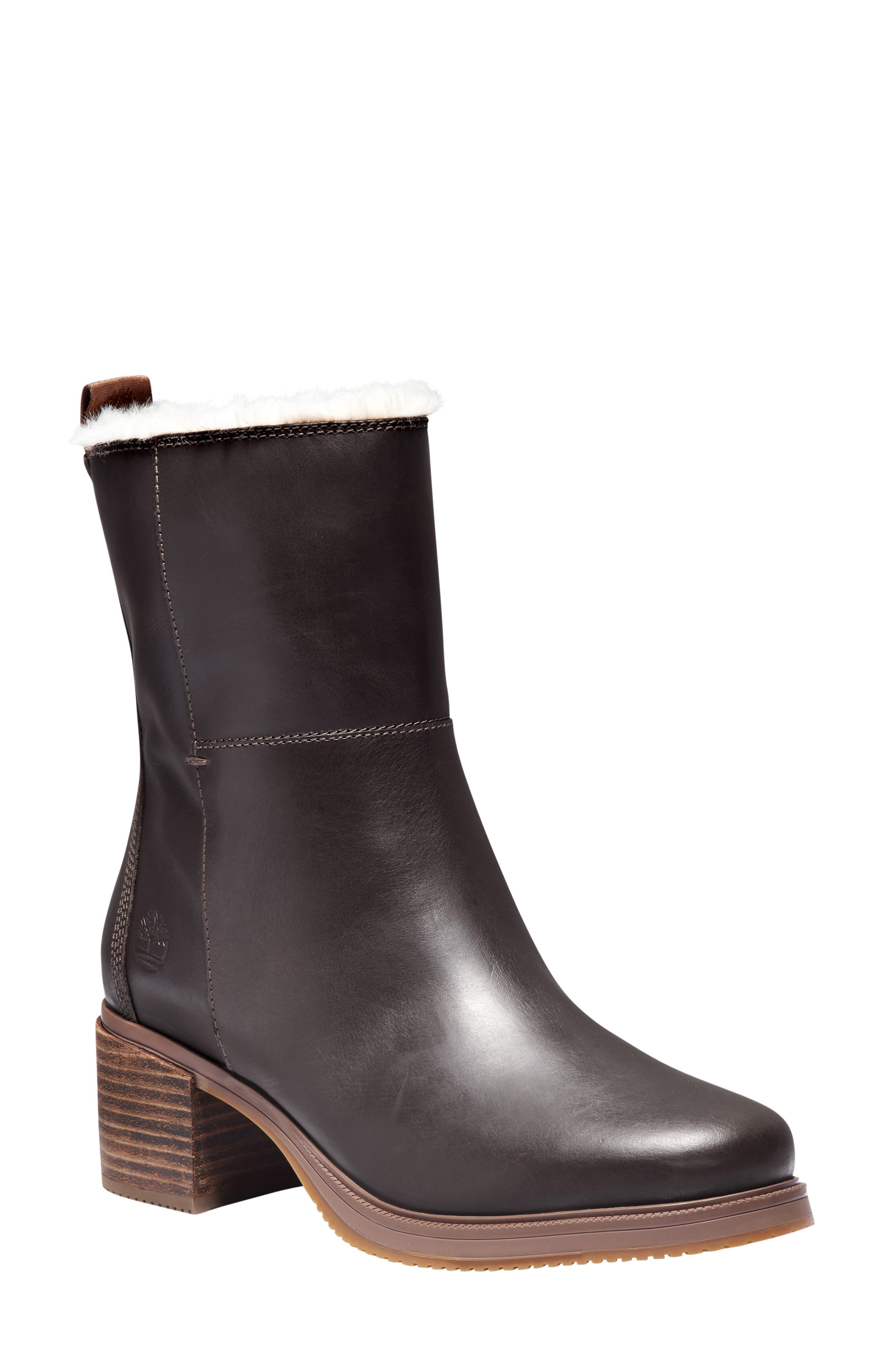 Timberland Dalston Vibe Waterproof Faux Fur Lined Boot, Main, color, 