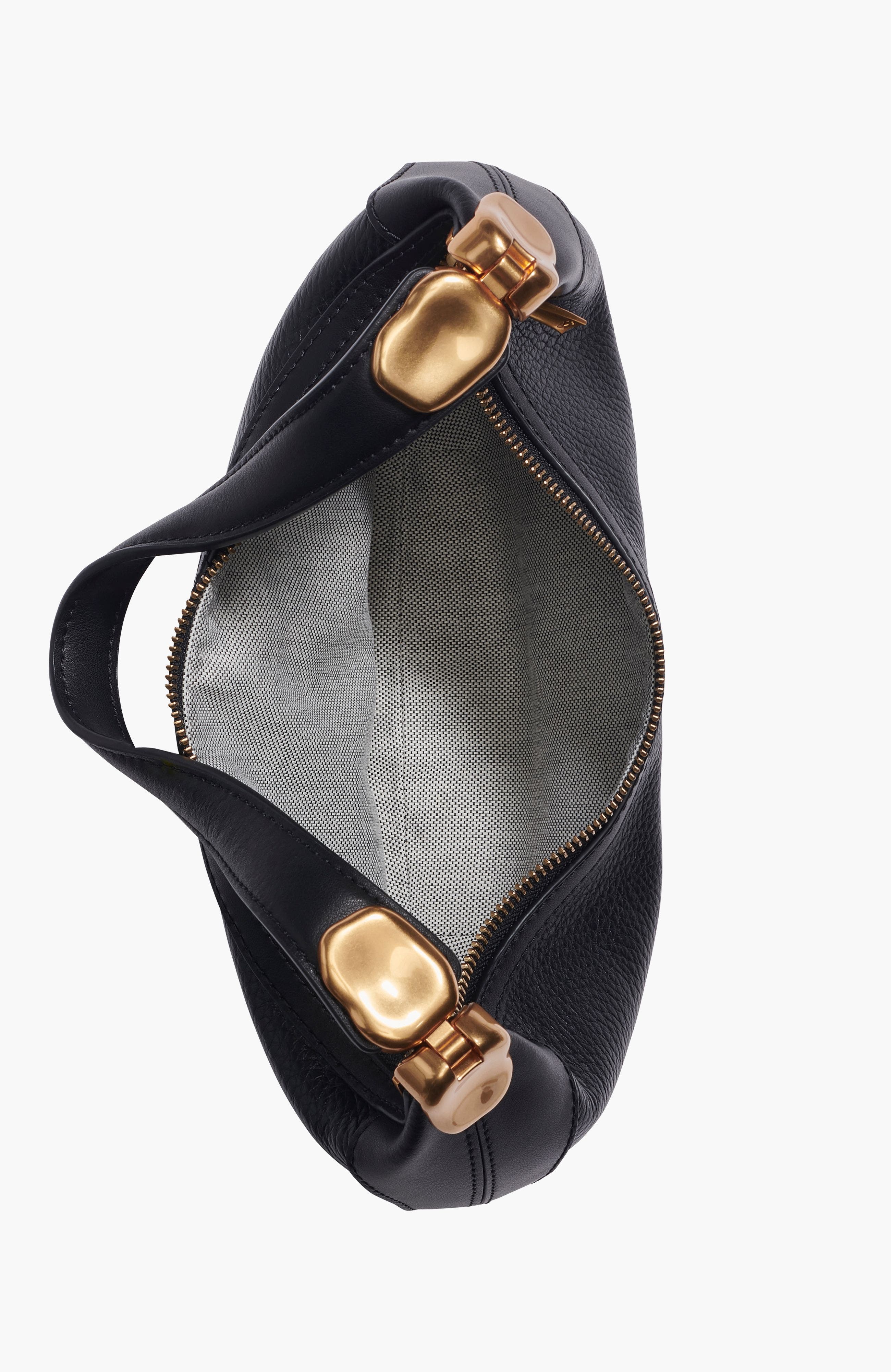 Donna Karan New York Serge Convertible Shoulder, Alternate, color, Black/Gold