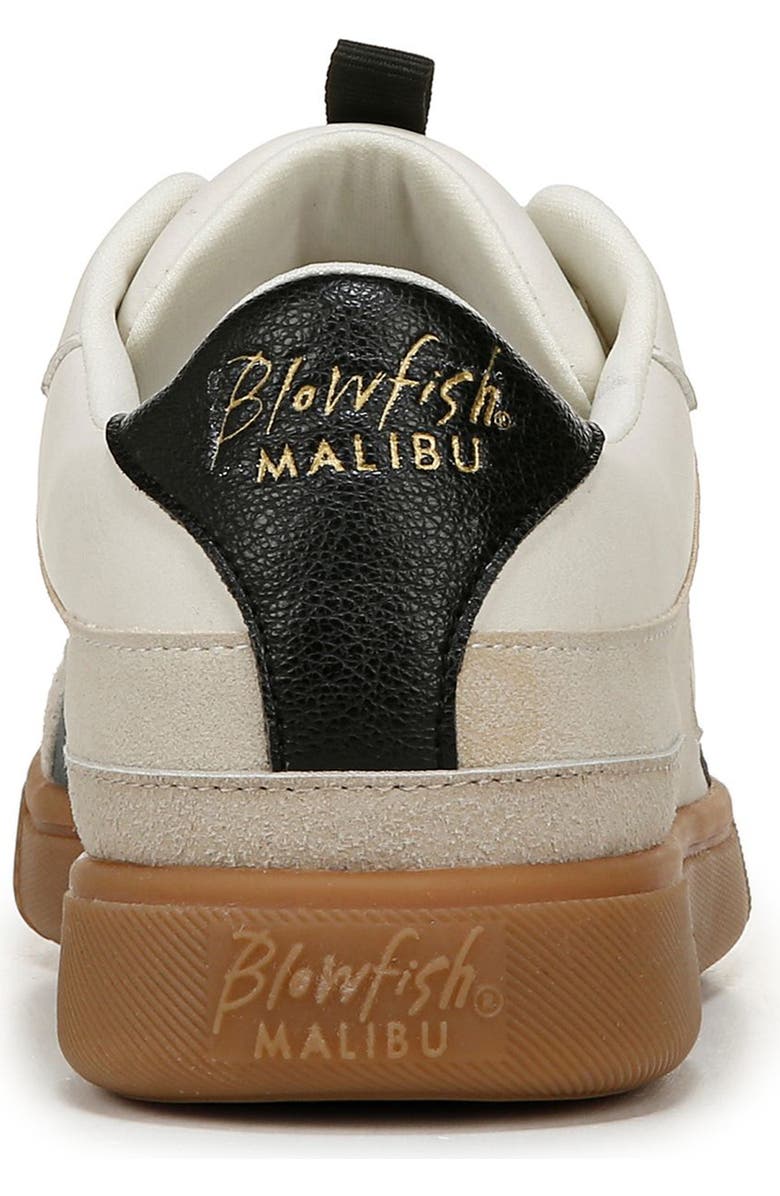 Blowfish Malibu Tastic Low Top Sneaker, Alternate, color, White/ Sand Faux Leather