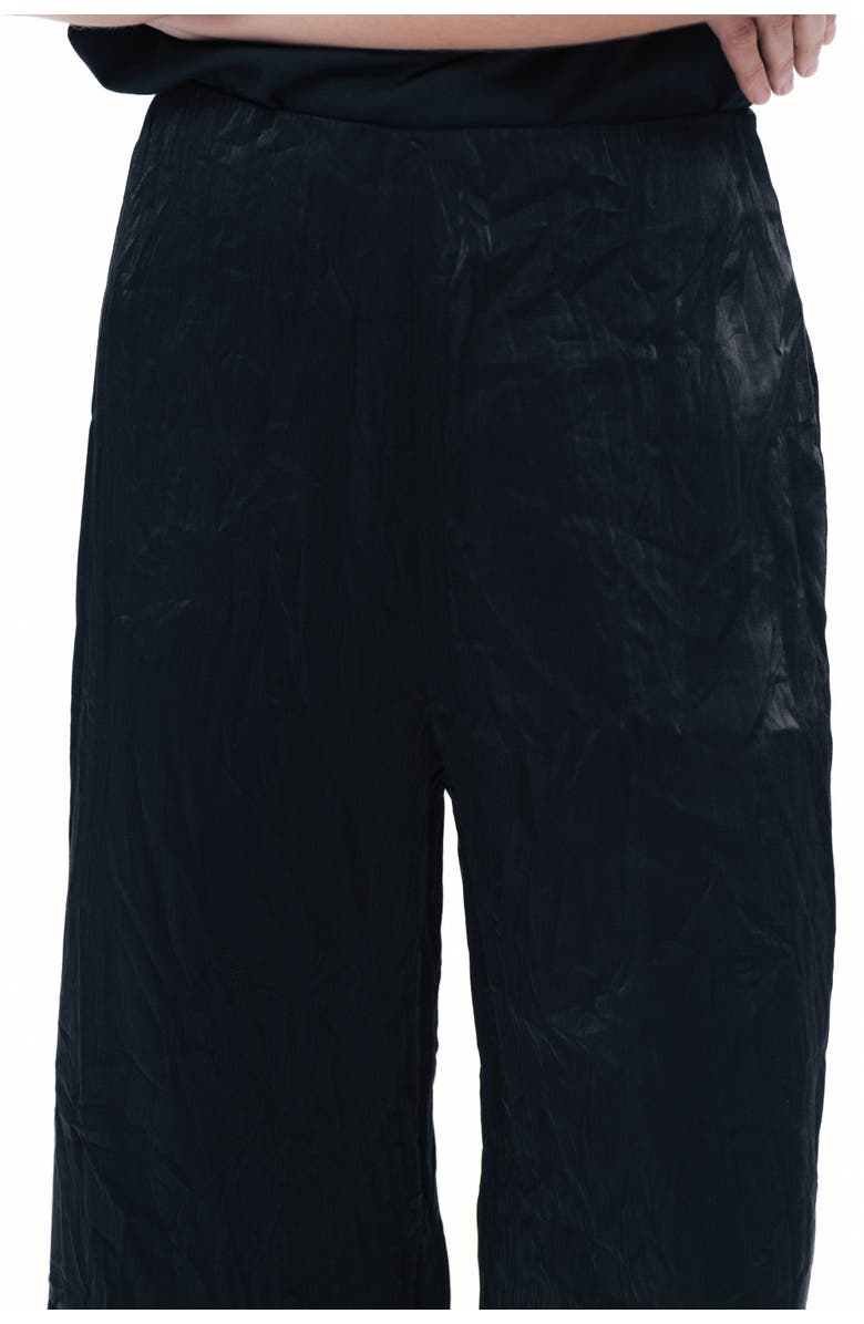Nocturne Wrinkled Wide-Leg Pants, Alternate, color,