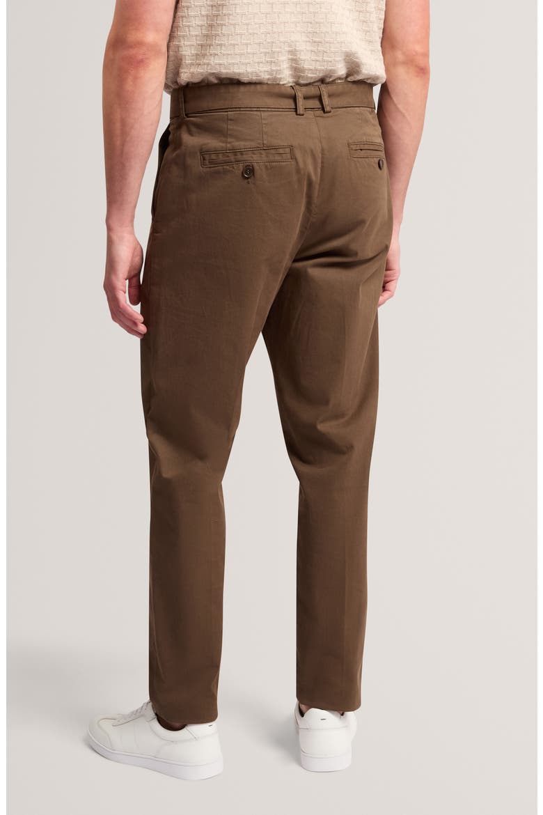 Raburn Belted Straight Leg Tapered Pants, Alternate, color, OLIVE