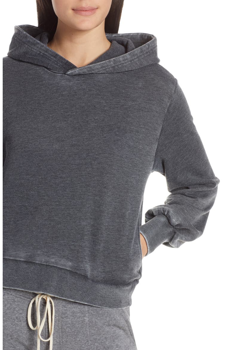 The Clair Burnout Hoodie, Alternate, color, WASHED BLACK
