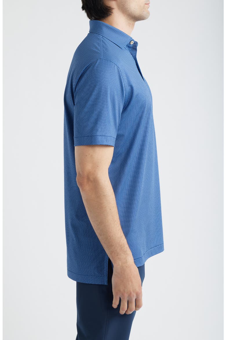 Dewitt Microprint Performance Jersey Polo, Alternate, color, SPORT NAVY