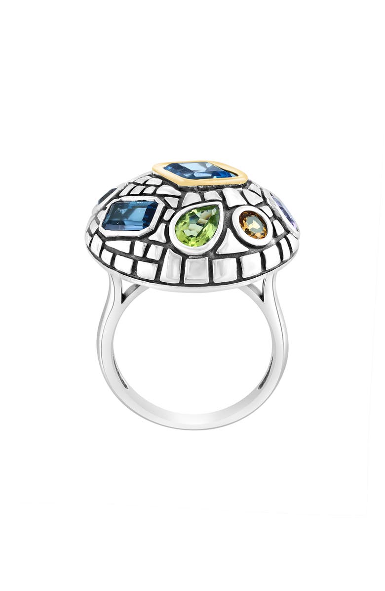 EFFY Two-Tone Semiprecious Stone Ring, Alternate, color, Multi Silver
