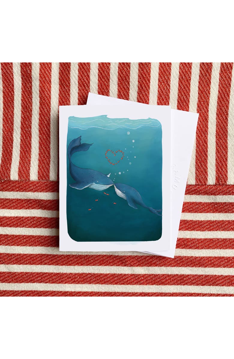 Ramus & Co Love/Friendship Greeting Card Pack (3ct) "Whale in Love", Alternate, color, Multi-Pack