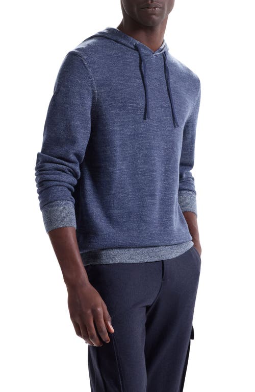 Bugatchi Meino Wool Hoodie Sweater In Blue