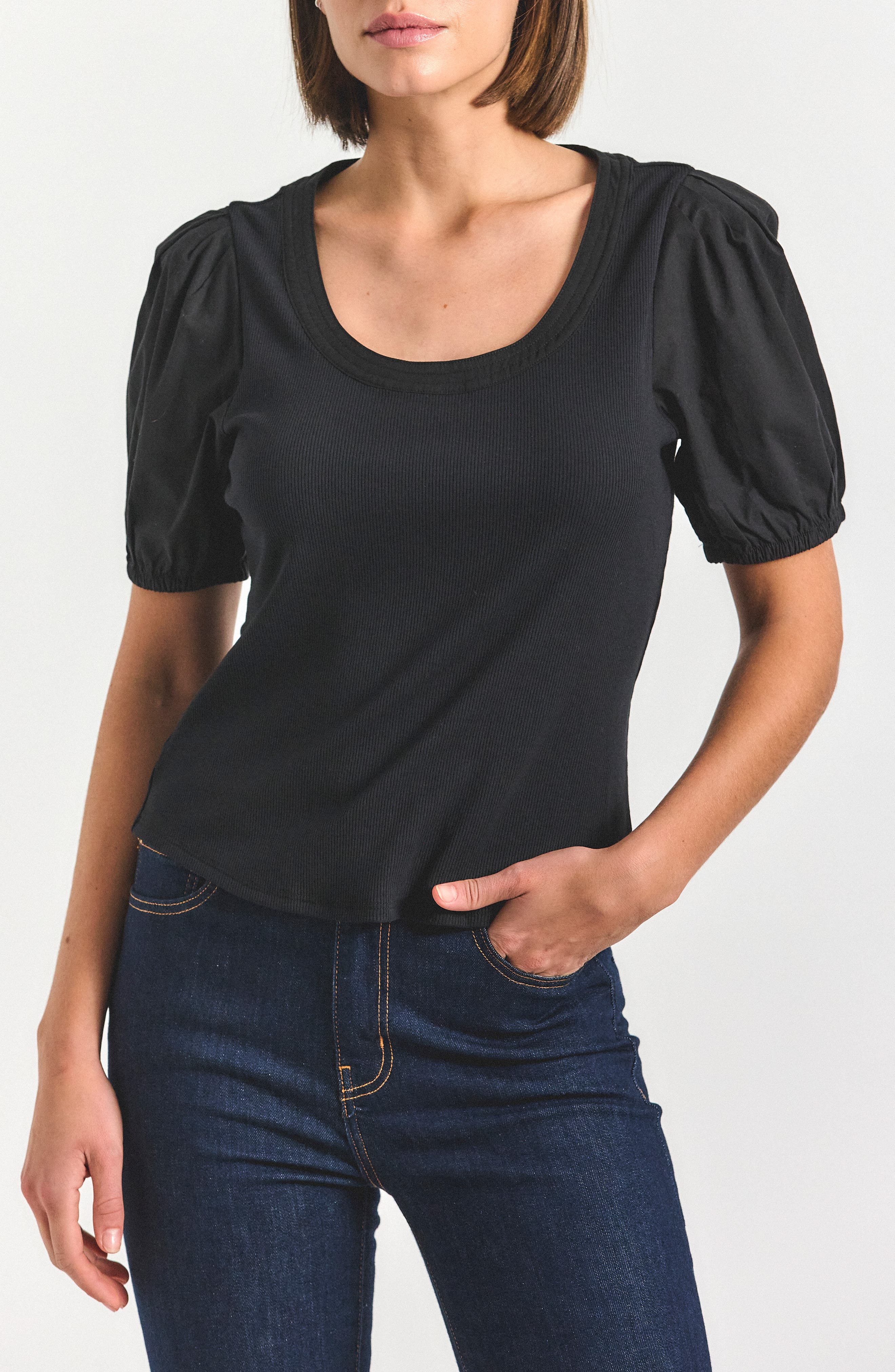 Derek Lam 10 Crosby Willa Balloon Sleeve Top