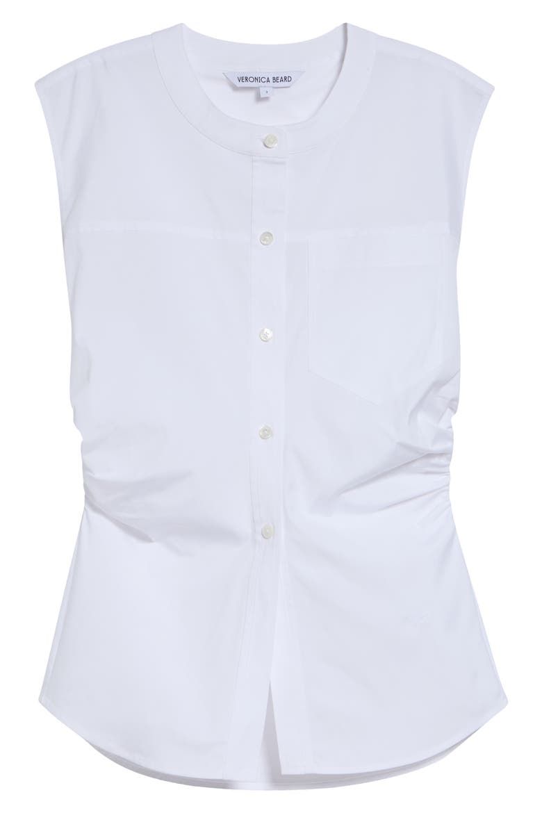 Harini Sleeveless Button-Up Top, Alternate, color, WHITE