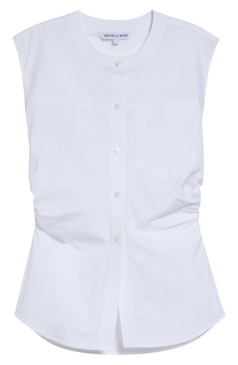 Harini Sleeveless Button-Up Top