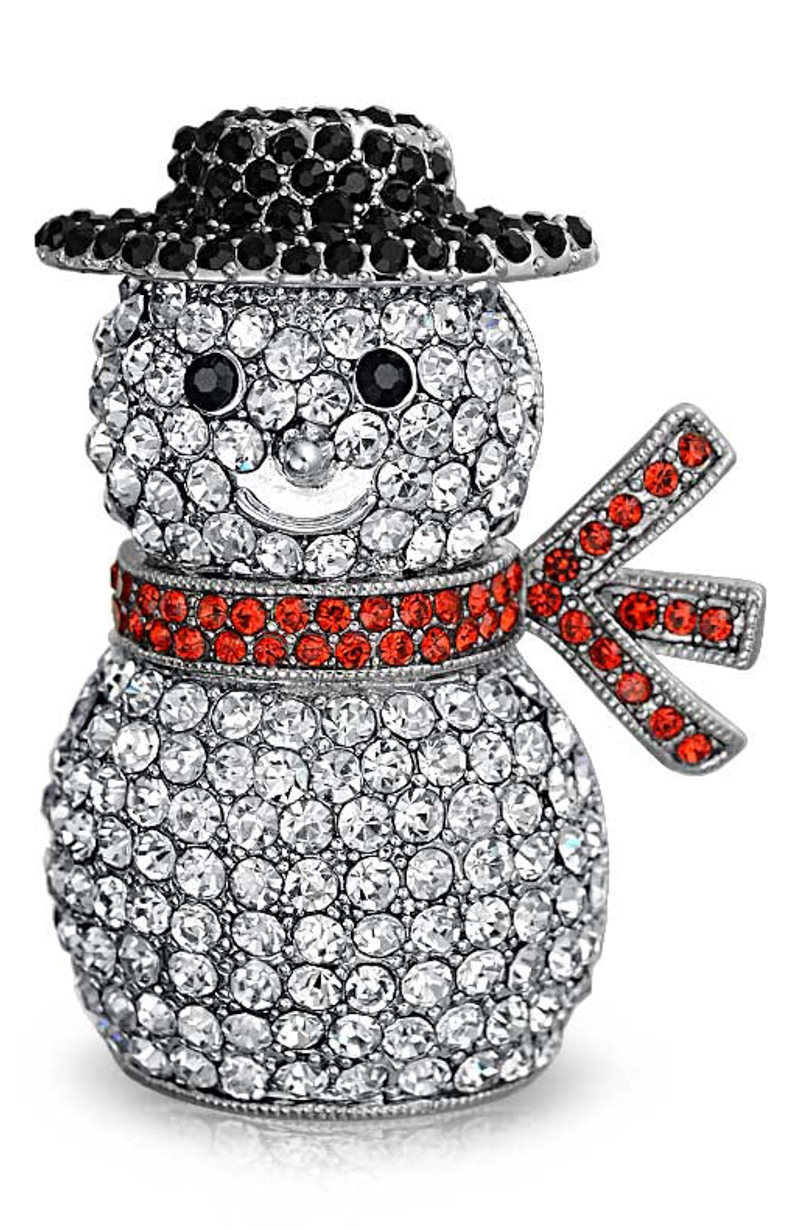 BLING JEWELRY Snowman Pin