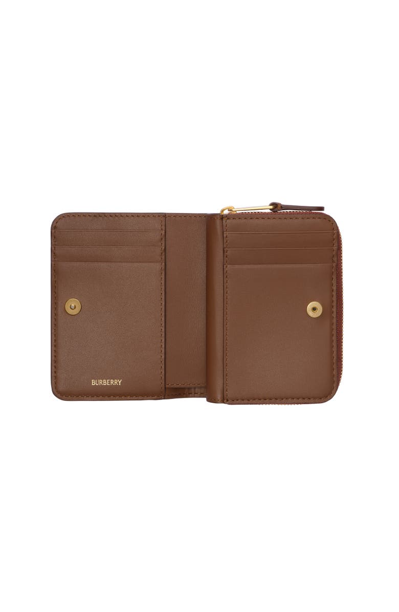 Burberry Small Check Zip Wallet, Alternate, color, Archive Beige