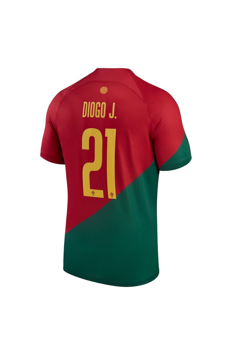 Nike Men's Nike Diogo Jota Red Portugal National Team 2022/23 Home Breathe Stadium Replica Player Jersey, Alternate, color, 