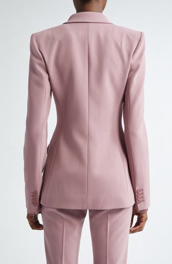 Double Breasted Virgin Wool Blend Blazer