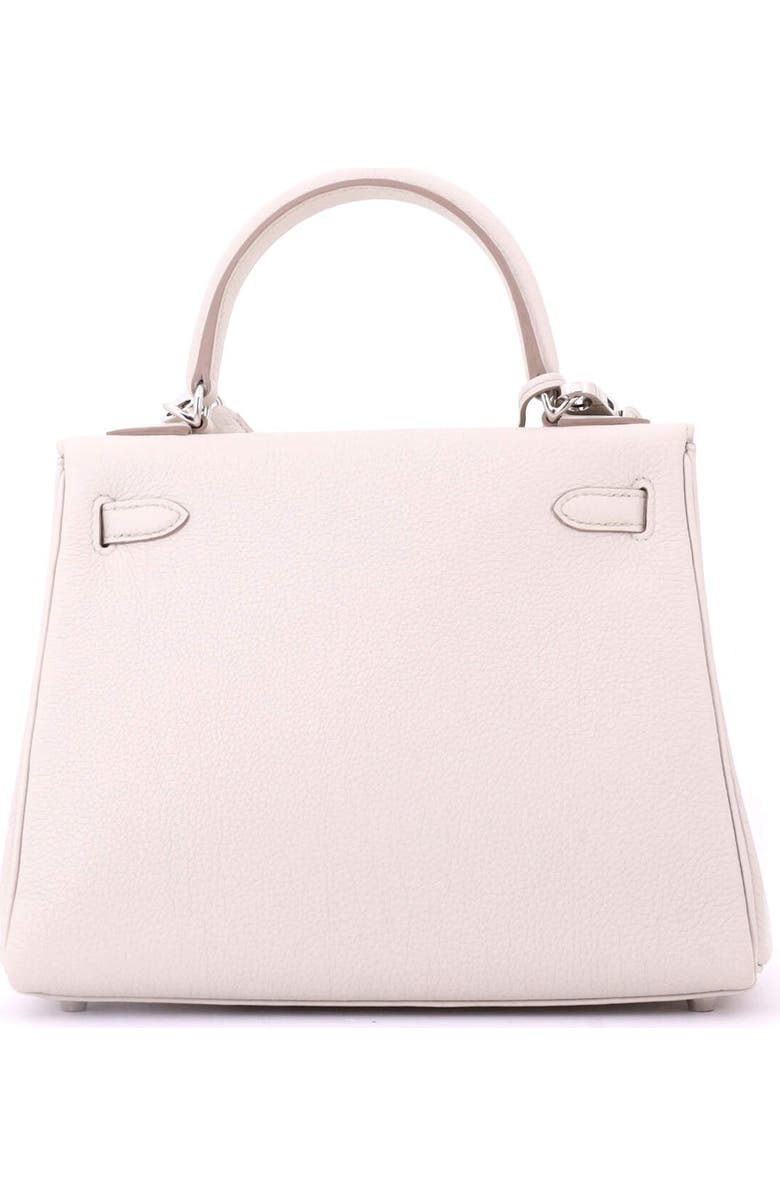 Pre-Owned Hermes Kelly Handbag Light Togo with Palladium Hardware 25, Alternate, color, Beton