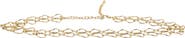 MANGO Double Ring Metallic Chain Belt