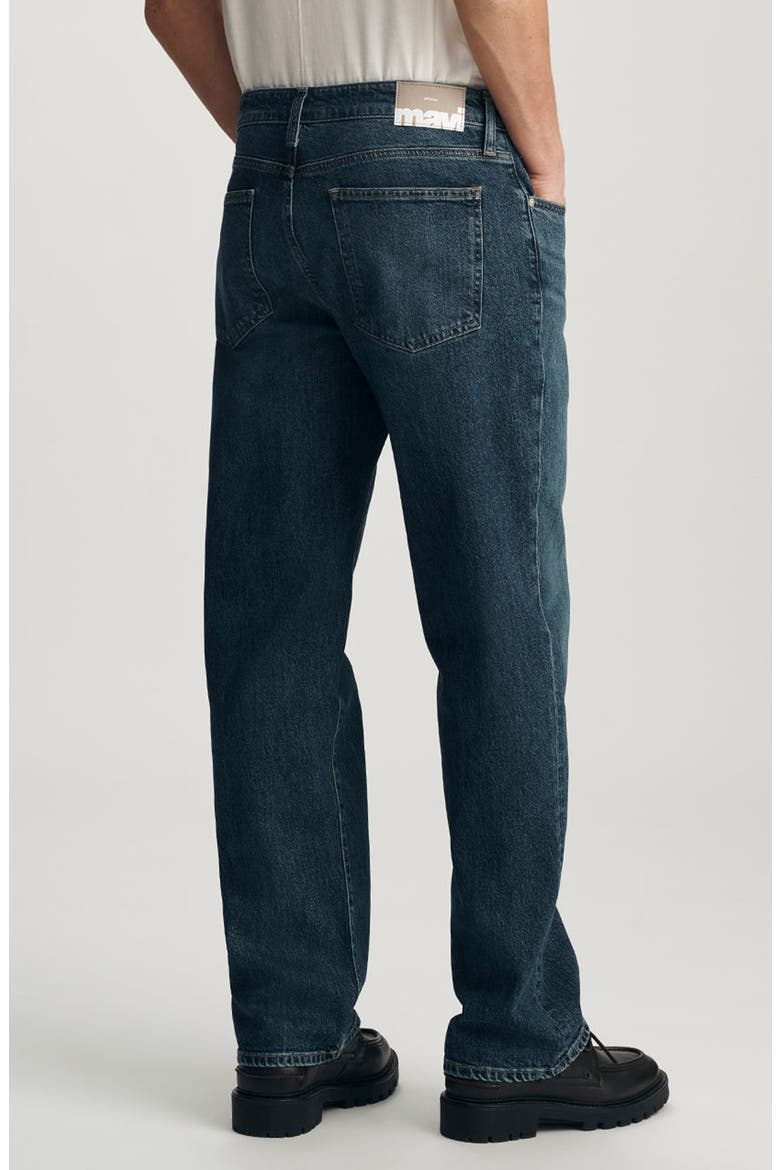 Marlon Relaxed Straight Leg Jeans, Alternate, color, DARK USED CLASSIC BLUE