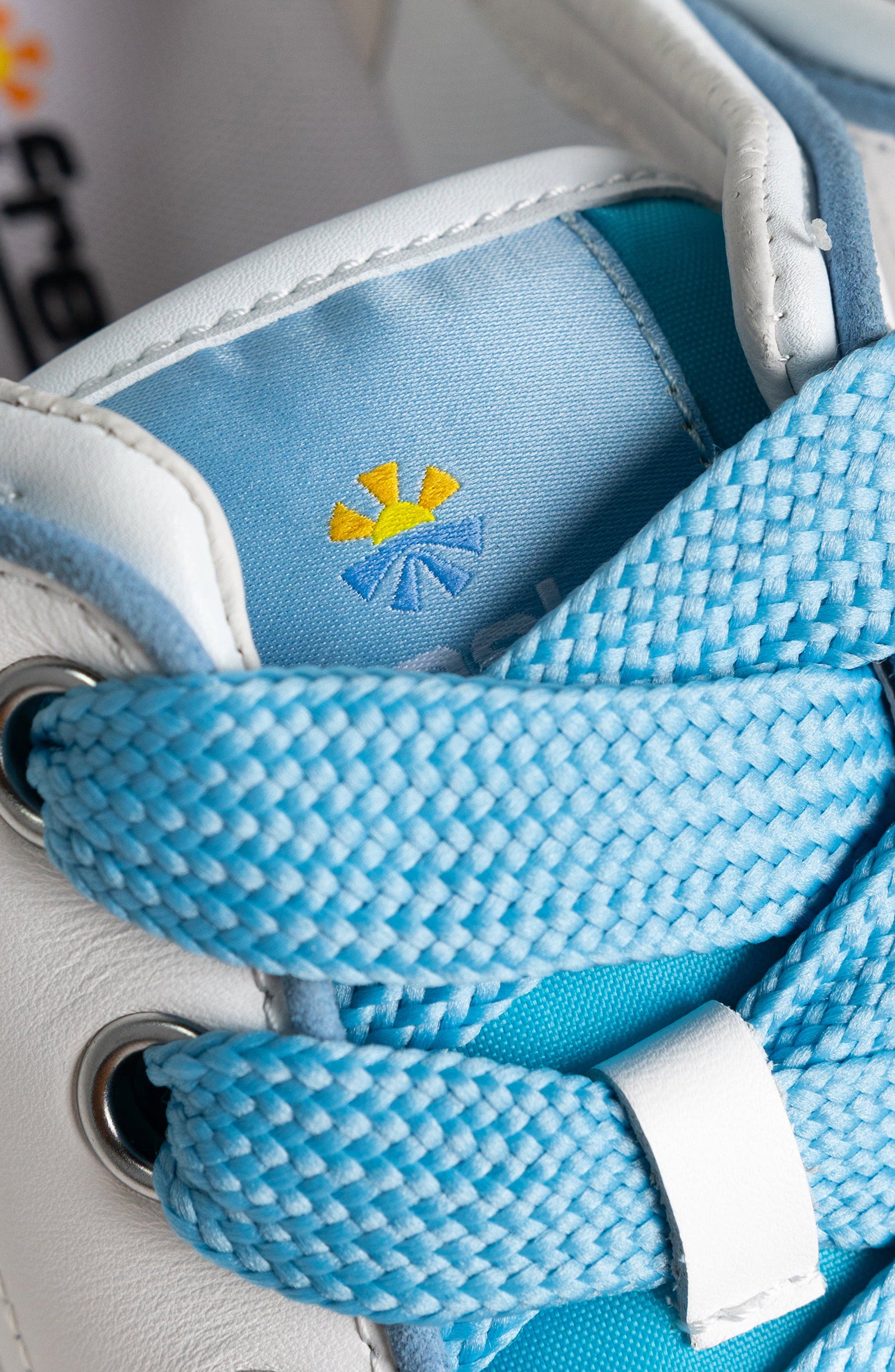 Freshy Steezy Lites Women's Sneaker, Alternate, color, White/Light Blue