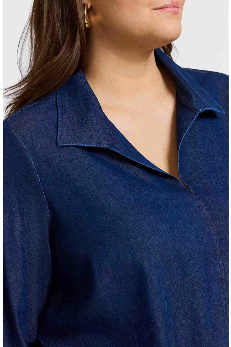 Agnes Denim Shirt, Alternate, color, DARK WASH