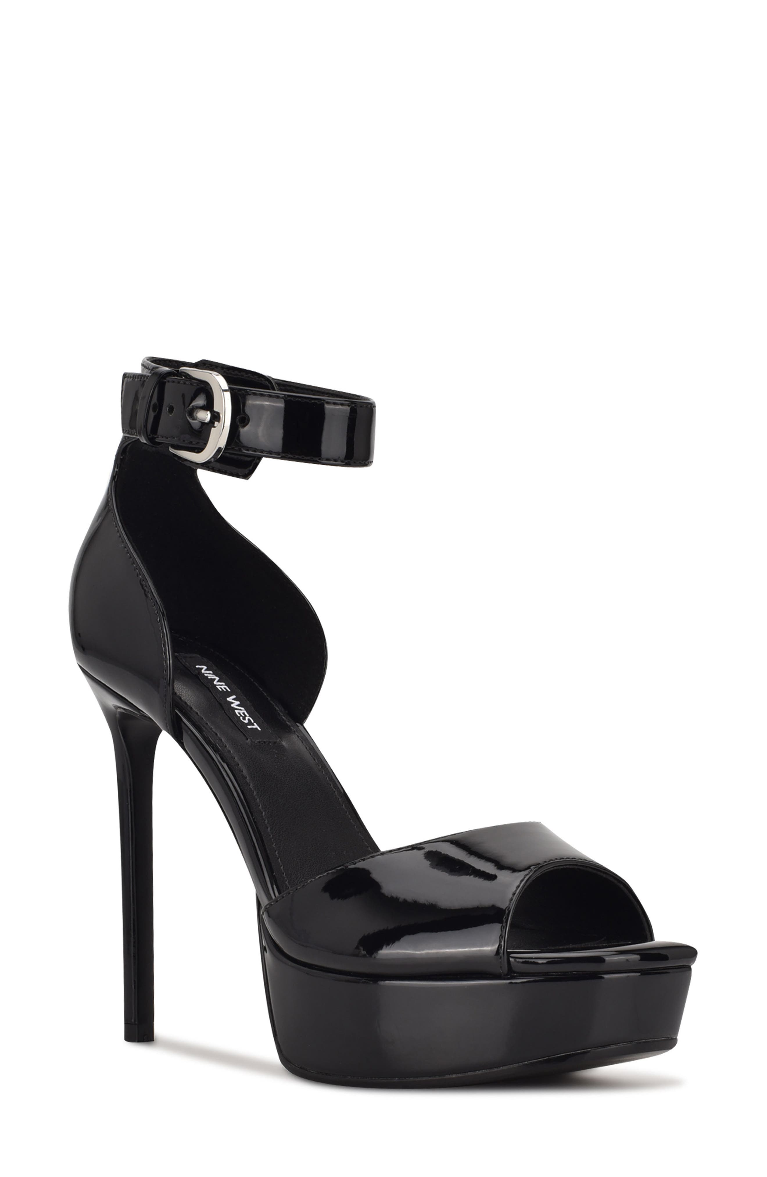 Nine West Debby Platform Ankle Strap Sandal, Main, color, 